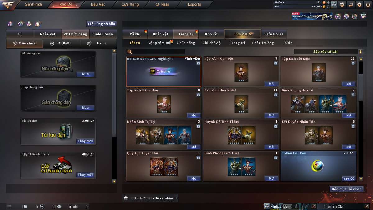 shop acc cf uy tin gia re